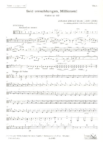Seid umschlungen Millionen op.443&nbsp;&nbsp;für Orchester&nbsp;&nbsp;Viola