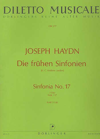Sinfonia F-Dur Hob.I:17&nbsp;&nbsp;für Orchester&nbsp;&nbsp;Partitur