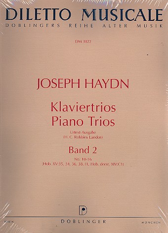 Klaviertrios Band 2 (Nr.8-16) für Violine,&nbsp;&nbsp;Violoncello und Klavier&nbsp;&nbsp;Stimmen