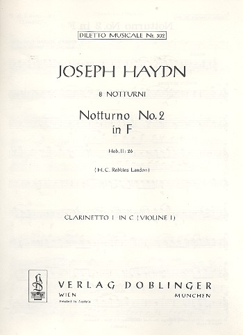 Notturno F-Dur Nr.2 Hob.II:26&nbsp;&nbsp;für 2 Altblockflöten und Orchester&nbsp;&nbsp;Violine 2