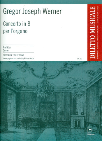 Konzert B-Dur  für Orgel und Kammerorchester  Partitur