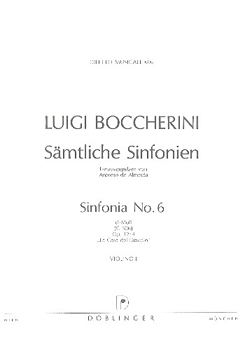 Sinfonia d-Moll Nr.6 op.12,4&nbsp;&nbsp;für Orchester&nbsp;&nbsp;Violine 1