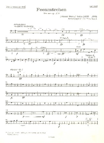 Feenmärchen op.112&nbsp;&nbsp;für Orchester&nbsp;&nbsp;Kontrabass