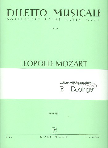 Sinfonia di camera F-Dur D17  für Streicher  Stimmensatz (2-2-2-2-1)