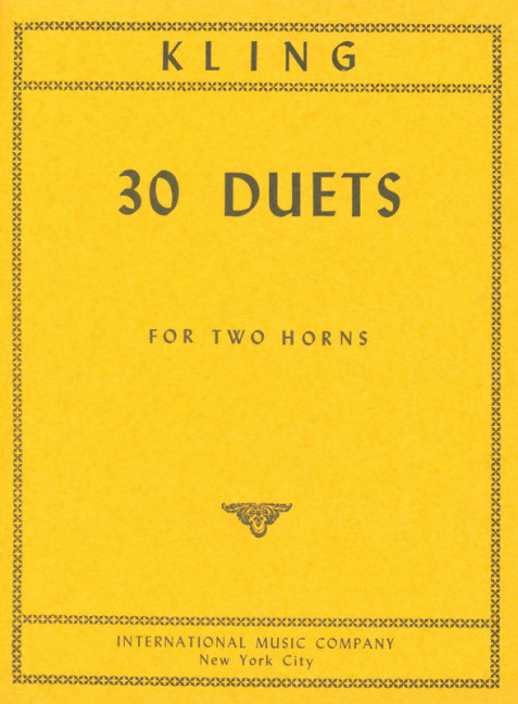 30 Duets  for two horns  score