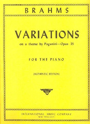 Variations on a Theme by Paganini op.35&nbsp;&nbsp;for piano&nbsp;&nbsp;