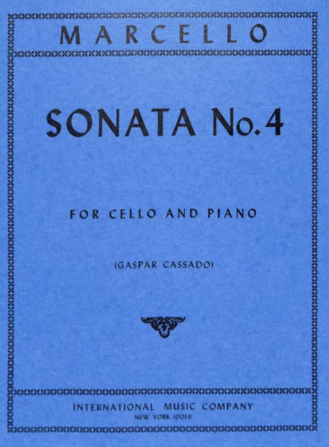 Sonata no.4 a minor&nbsp;&nbsp;Violoncello und Klavier&nbsp;&nbsp;Partitur und Stimmen