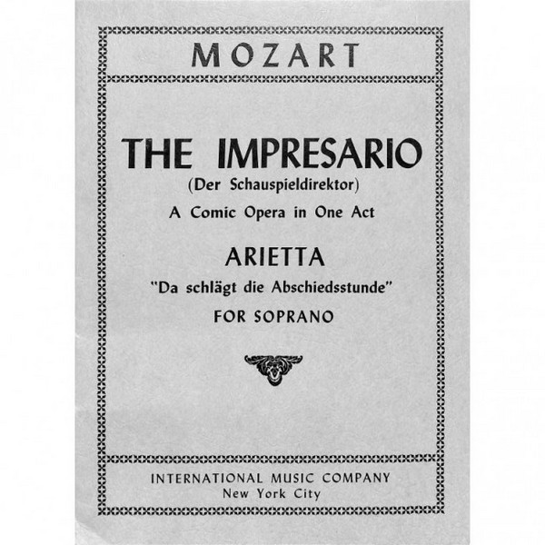 Da Schlagt die Abschiedsstunde&nbsp;&nbsp;Sopran und Klavier&nbsp;&nbsp;Partitur (zugleich Spielpartitur)