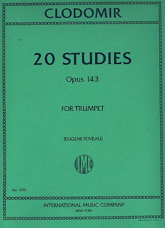 20 Studies op.143&nbsp;&nbsp;for trumpet&nbsp;&nbsp;