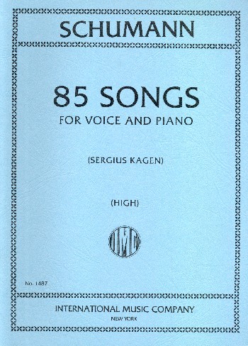 85 Songs&nbsp;&nbsp;for high voice and piano&nbsp;&nbsp;