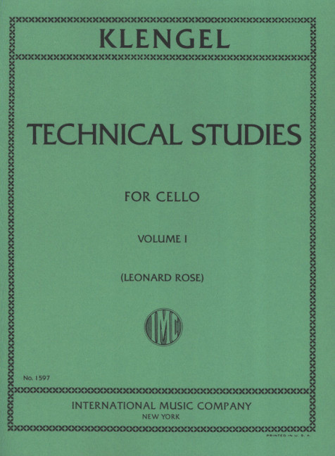 Technical Studies Volume 1  Violoncello  Partitur (zugleich Spielpartitur)