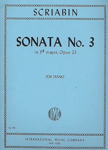Sonata in F Sharp Major no.3 op.23  for piano  