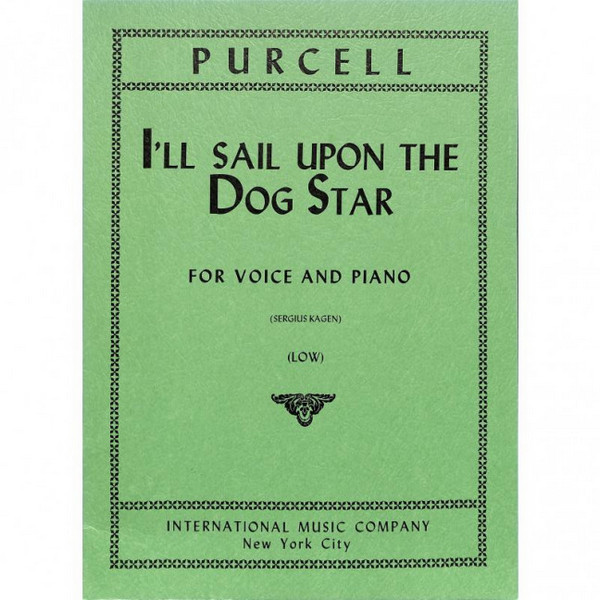 I'll sail upon the Dog-Star (G)&nbsp;&nbsp;tiefe Stimme in G und Klavier&nbsp;&nbsp;Partitur (zugleich Spielpartitur)