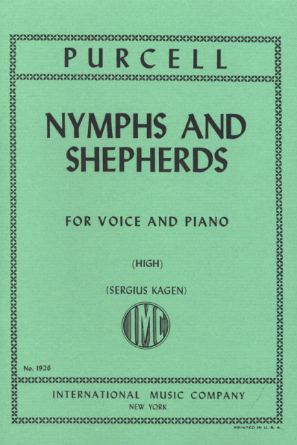 Nymphs and Shepherds&nbsp;&nbsp;hohe Stimme und Klavier&nbsp;&nbsp;Partitur (zugleich Spielpartitur)