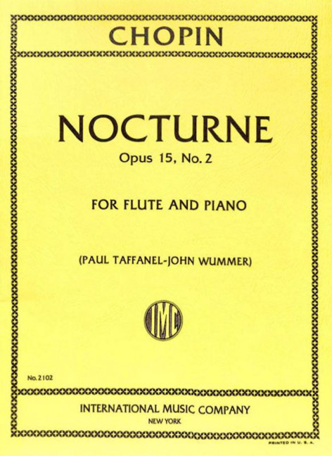Nocturne op.5/2&nbsp;&nbsp;for flute and piano&nbsp;&nbsp;