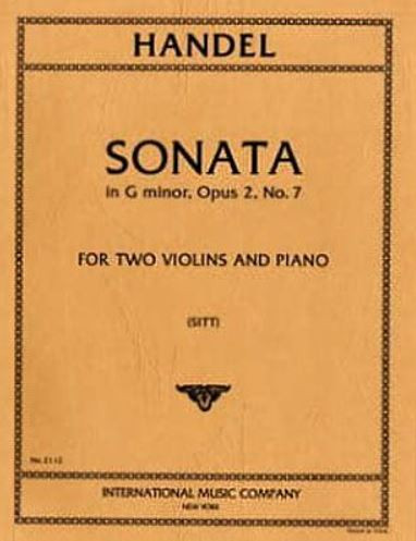 Sonata g minor op.2/7&nbsp;&nbsp;for 2 violins and piano&nbsp;&nbsp;