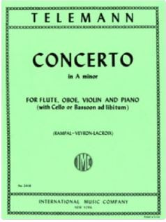 Concerto a minor&nbsp;&nbsp;for flute, oboe, violin and piano&nbsp;&nbsp;parts