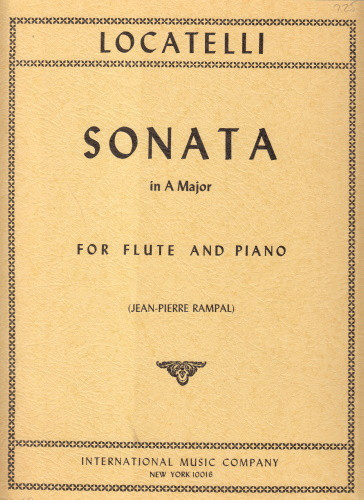 Sonata no.6  A major&nbsp;&nbsp;for flute and piano&nbsp;&nbsp;