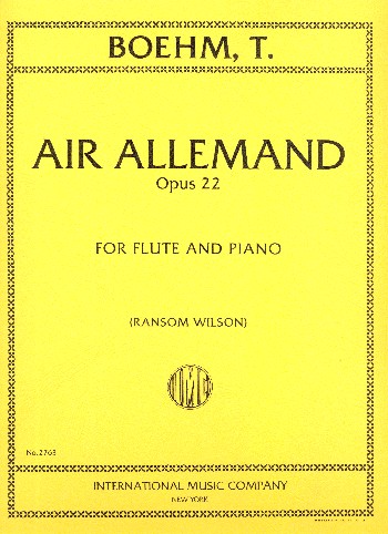 Air allemand op.22  for flute and piano  