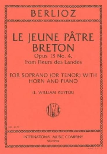 Le jeune pâtre breton op.13,4&nbsp;&nbsp;for soprano (tenor), horn and piano&nbsp;&nbsp;parts (fr)