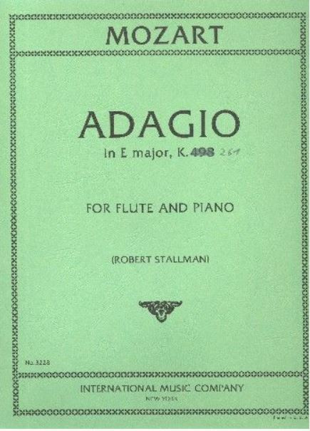 Adagio in E Major KV261&nbsp;&nbsp;for flute and piano&nbsp;&nbsp;