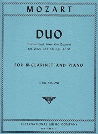 Duo&nbsp;&nbsp;for clarinet in B flat and piano&nbsp;&nbsp;