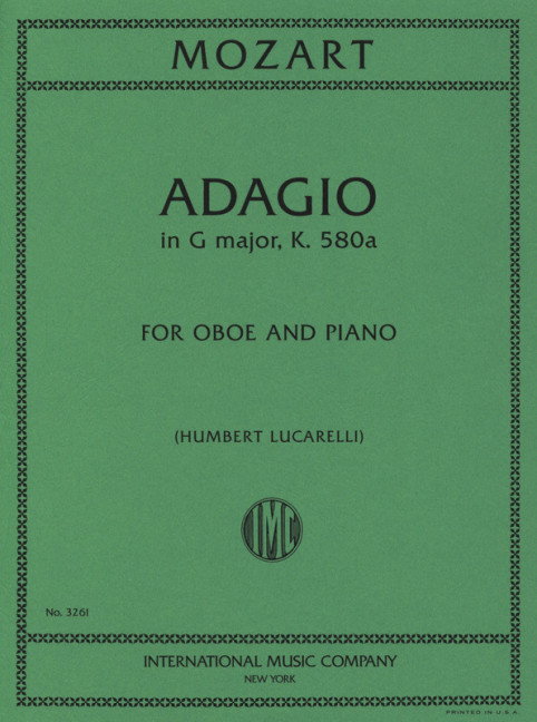 Adagio g major KV580a&nbsp;&nbsp;oboe and piano&nbsp;&nbsp;