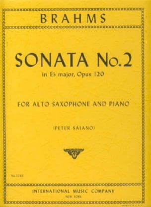Sonata No.2 Eb major op.120&nbsp;&nbsp;for alto sax&nbsp;&nbsp;