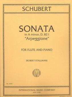 Arpeggione Sonata a minor  for flute and piano  