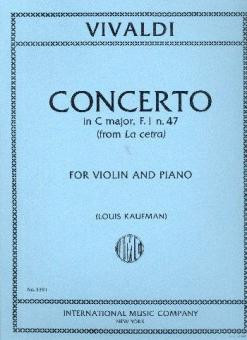 Concerto in C major F.I no.47&nbsp;&nbsp;for violin and orchestra&nbsp;&nbsp;violin and piano