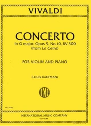 Concerto G major op.9/10&nbsp;&nbsp;for violin and piano&nbsp;&nbsp;