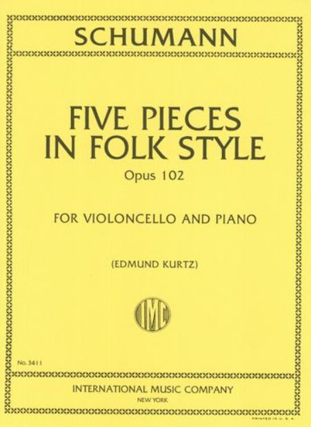 Five pieces in folk-style&nbsp;&nbsp;for cello and piano&nbsp;&nbsp;