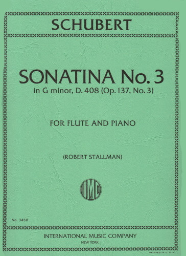 Sonatina No.3 g minor&nbsp;&nbsp;for flute and piano&nbsp;&nbsp;
