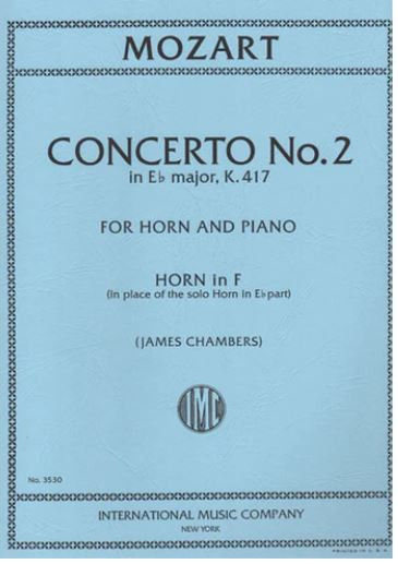 Concerto no.2 in E flat K417&nbsp;&nbsp;&nbsp;&nbsp;Horn in F - Solo Part