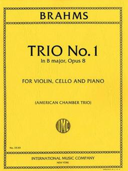 Trio no.1 in B major op.8&nbsp;&nbsp;for violin, cello and piano&nbsp;&nbsp;