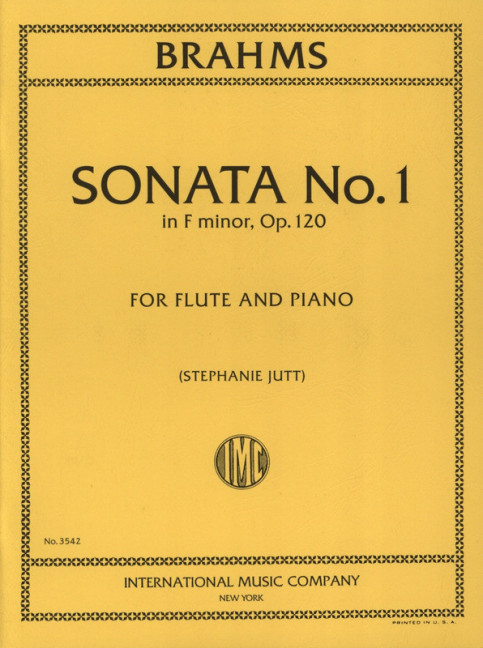 Sonata in f Minor no.1 op.120&nbsp;&nbsp;for flute and piano&nbsp;&nbsp;