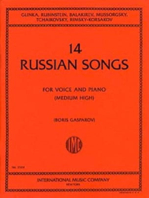 14 Russian Songs (Glinka, Rubinstein, Mussorgsky, Tschaikowsky, Rimsky&nbsp;&nbsp;for voice and piano&nbsp;&nbsp;
