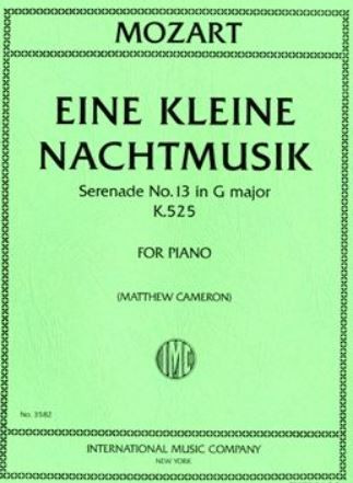 Eine leine Nachtmusik KV525&nbsp;&nbsp;für Klavier&nbsp;&nbsp;