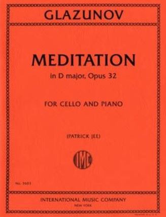 Meditation in D Major Op.32&nbsp;&nbsp;Violoncello und Klavier&nbsp;&nbsp;Partitur und Stimmen