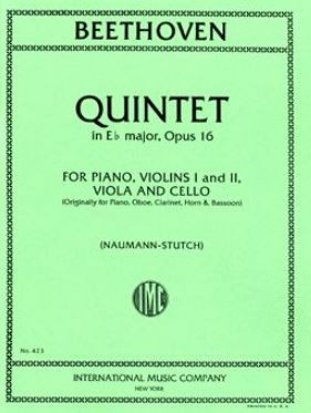 Quintet EbMaj op.16&nbsp;&nbsp;for 2 violins, viola and cello&nbsp;&nbsp;