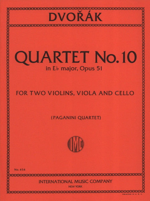 String Quartet no.10 op.51&nbsp;&nbsp;for 2 violins, viola and violoncello&nbsp;&nbsp;parts