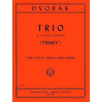 Trio E Min op.90 (Dumky)&nbsp;&nbsp;for violin, cello and piano&nbsp;&nbsp;