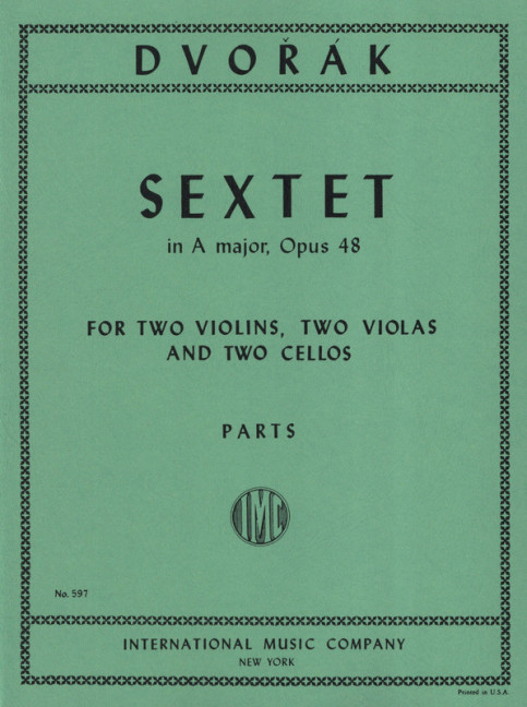 Sextet A major op.48&nbsp;&nbsp;for 2 violins, 2 violas and 2 violoncellos&nbsp;&nbsp;parts