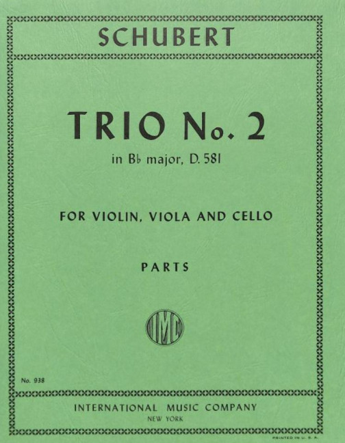 Trio no.2 Bb major&nbsp;&nbsp;for violin, viola and cello&nbsp;&nbsp;