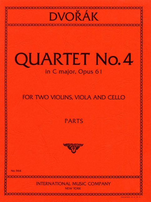 Quartett C-Dur Nr.11 op.61&nbsp;&nbsp;für 2 Violinen, Viola und Violoncello&nbsp;&nbsp;Stimmen