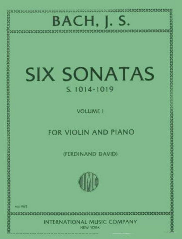Six Sonatas Vol.1&nbsp;&nbsp;for violin and piano&nbsp;&nbsp;