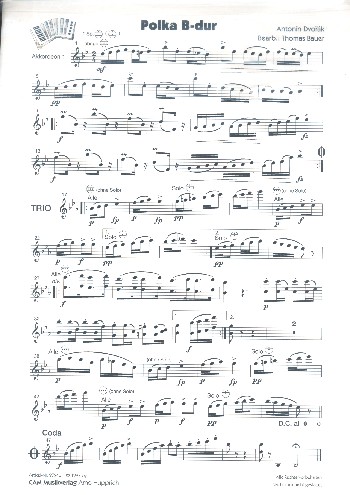 Polka B-Dur&nbsp;&nbsp;für Akkordeonorchester&nbsp;&nbsp;Stimmenset