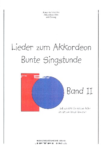 Bunte Singstunde&nbsp;&nbsp;für Akkordeon (mit Texten und Akkorden)&nbsp;&nbsp;