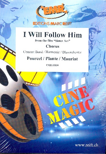 I will follow him  für gem Chor und Blasorchester  Partitur, 20 Chorpartituren und Stimmen