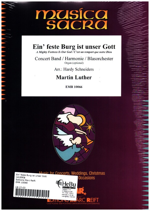 Ein' feste Burg ist unser Gott (A Mighty Fortress is our God)  für Blasorchester  Partitur und Stimmen